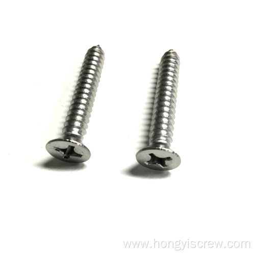 Stainless steel countersunk head flat head self tapping